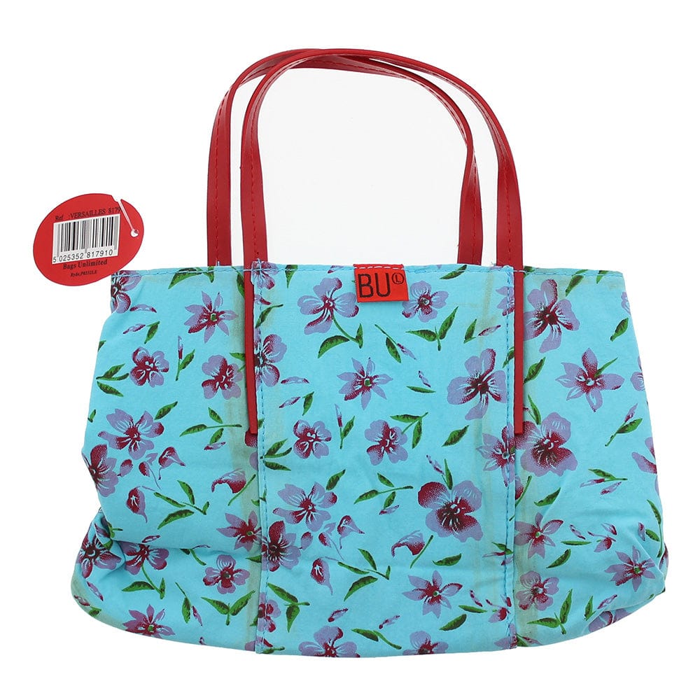Bags Unlimited Versailles Blue/Pink Bag With Handles - Welzo