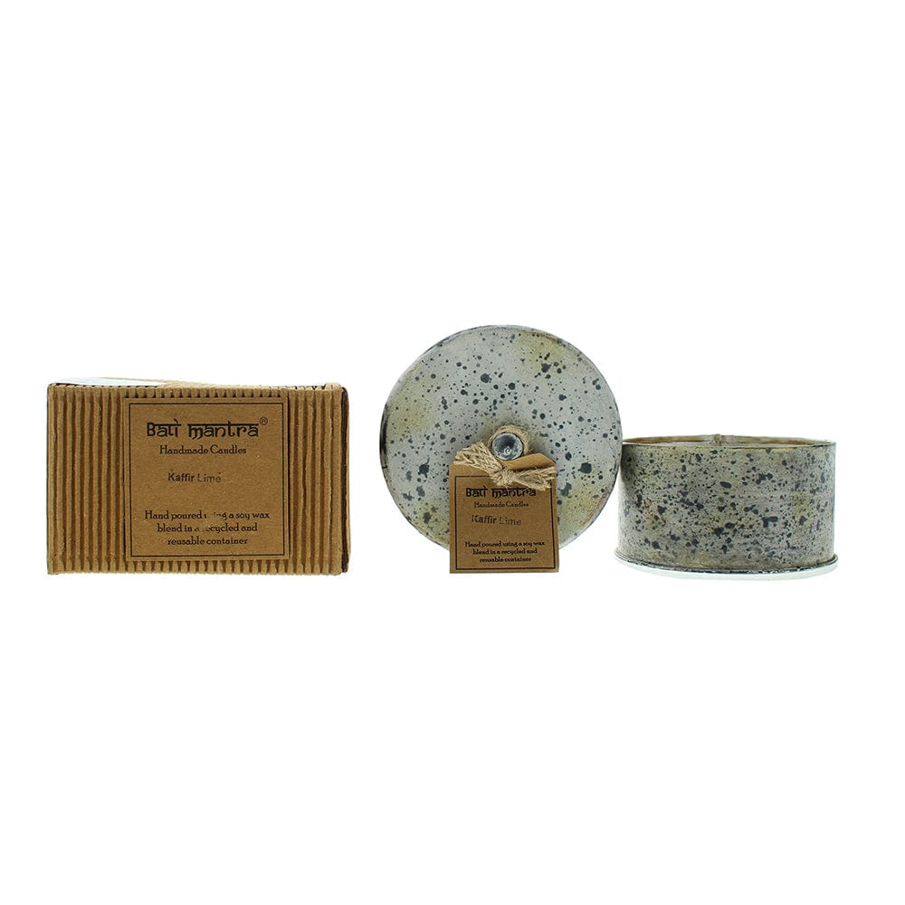 Bali Mantra Victorian Tin Round Kafir Lime Candle 280g - Welzo