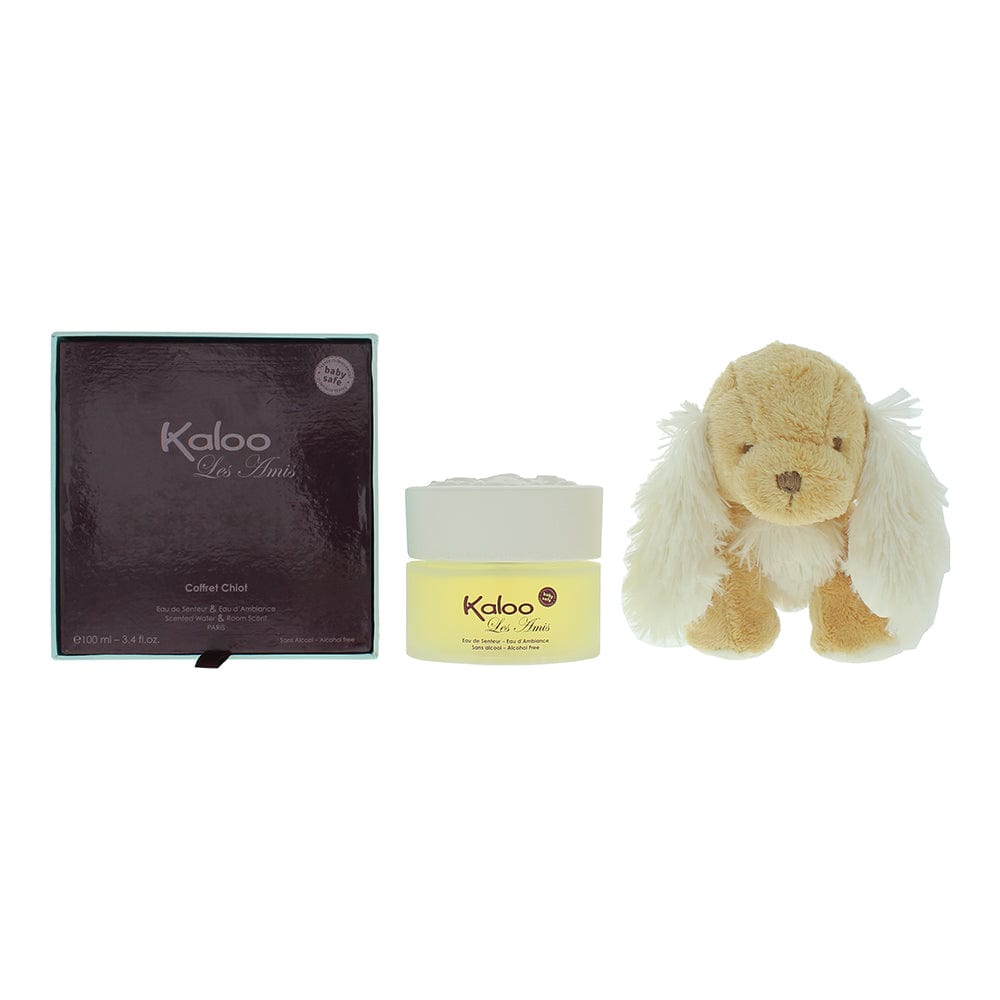 Kaloo Les Amis Puppy Set & Flavoured Water 100ml - Welzo