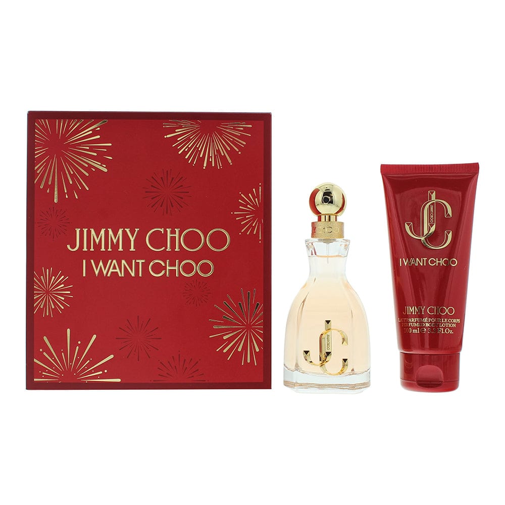 Jimmy Choo I Want Choo 2 Piece Gift Set: Eau de Parfum 60ml - Body Lotion 100ml - Welzo