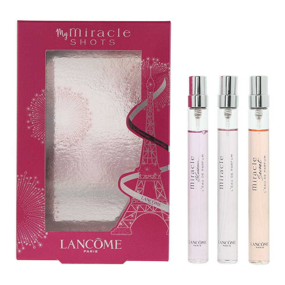 Lanceme Miracle 3 Piece Gift Set: Eau de Parfum 3 x 10ml - Welzo