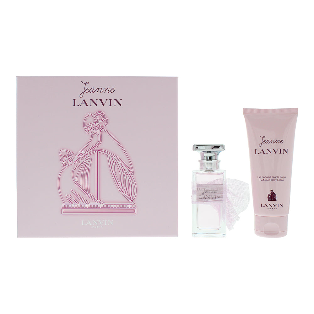 Lanvin Jeanne 2 Piece Gift Set: Eau de Parfum 50ml - Body Lotion 100ml - Welzo