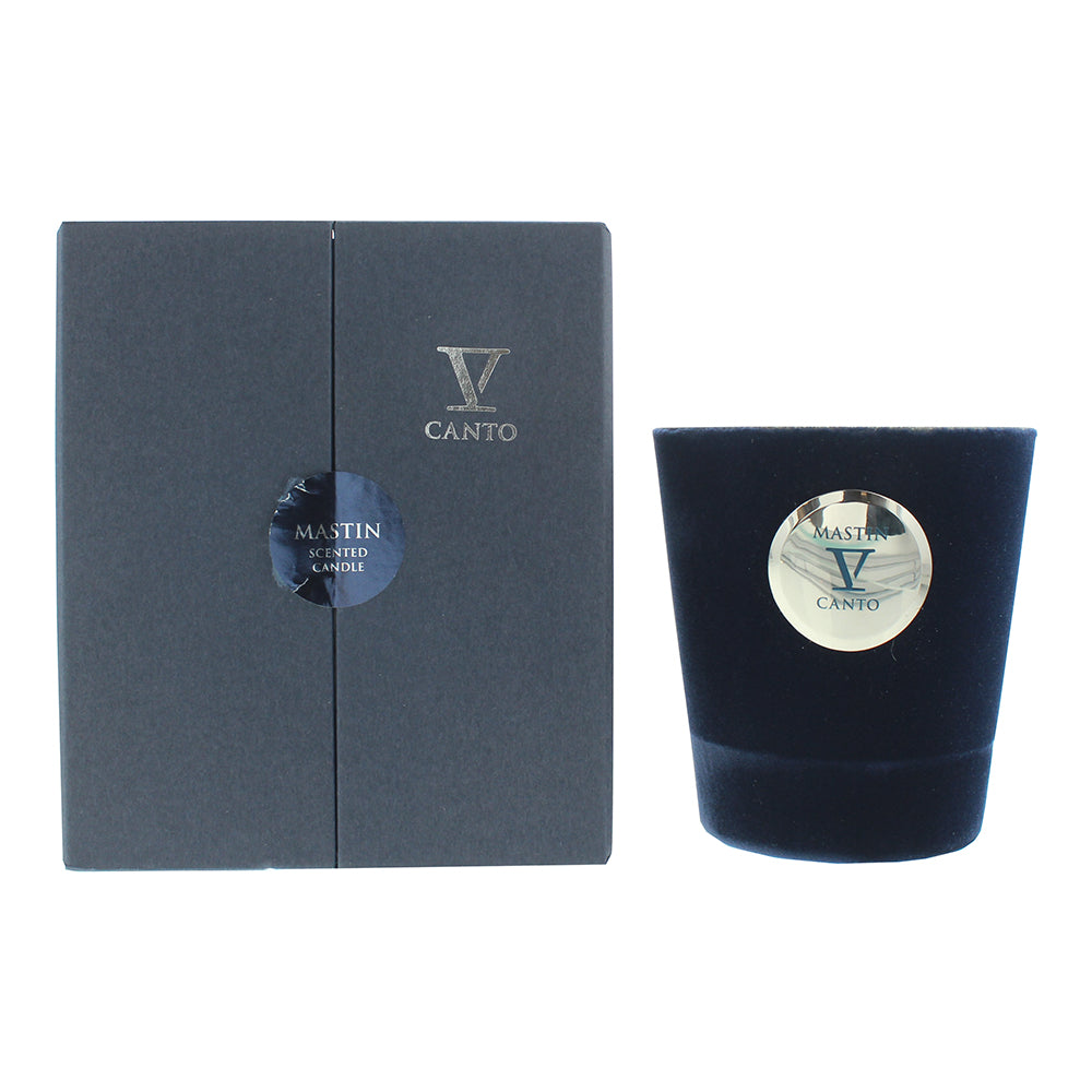 V Canto Mastin Flocked Glass Candle 250ml - Welzo