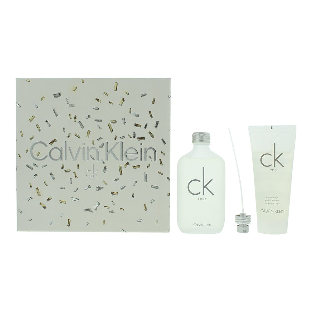 Calvin Klein Ck One 2 Piece Gift Set: Eau de Toilette 100ml - Shower Gel 100ml - Welzo