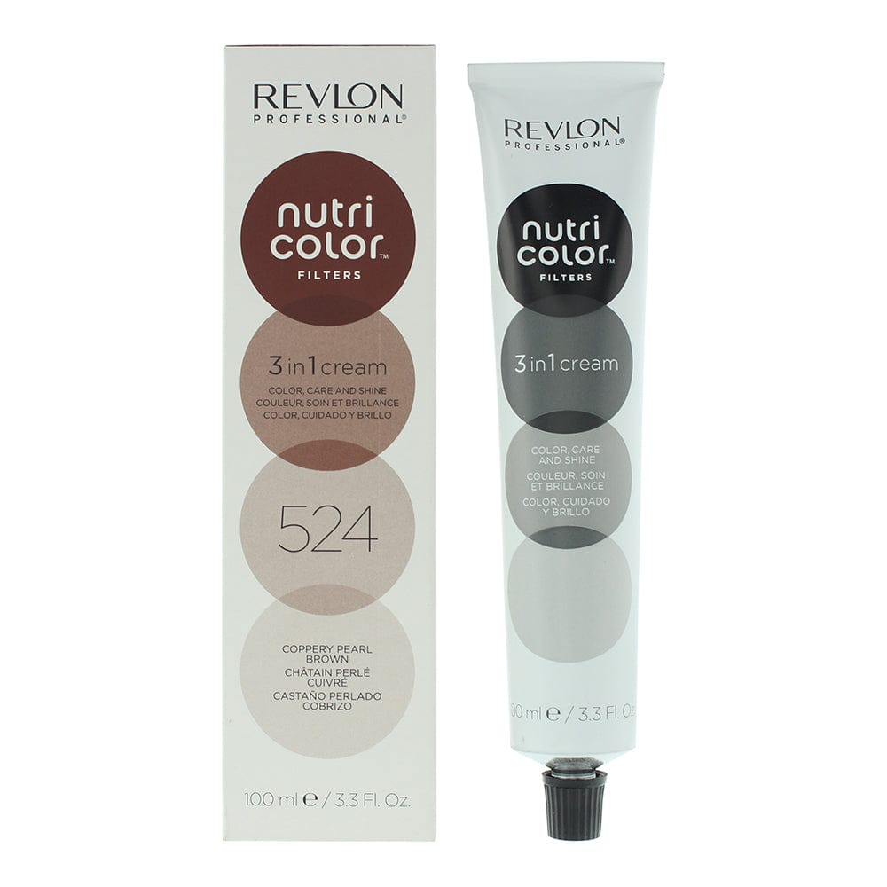 Revlon Nutri Color Filters 524 Coppery Pearl Brown 3 In 1 Hair Cream 100ml - Welzo