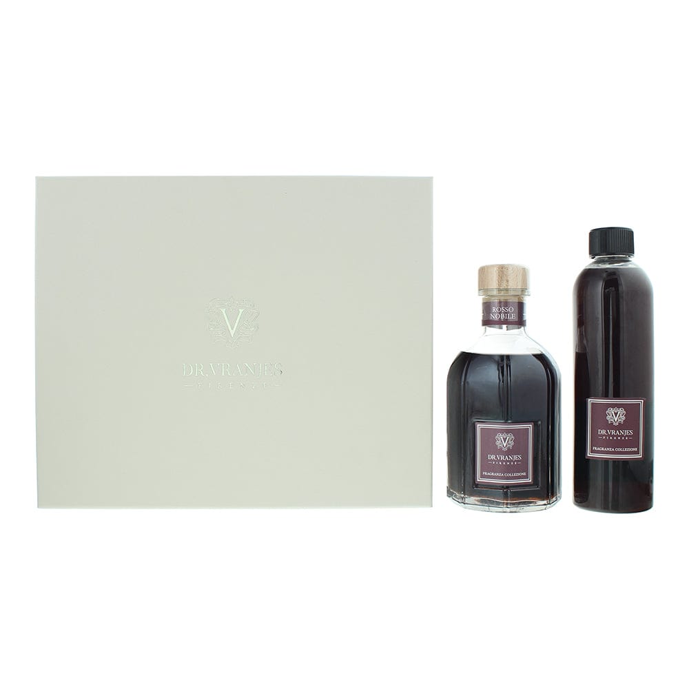 Dr. Vranjes Firenze Rosso Nobile 2 Piece Gift Set: Diffuser 500ml - Diffuser Refill 500ml - Welzo