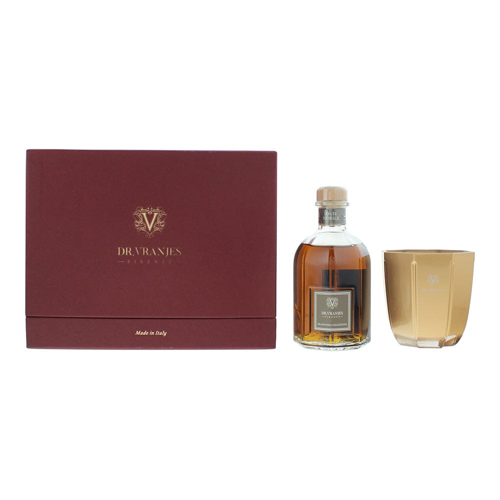 Dr. Vranjes Firenze Oud Nobile 2 Piece Gift Set: Diffuser 250ml - Candle 200ml - Welzo