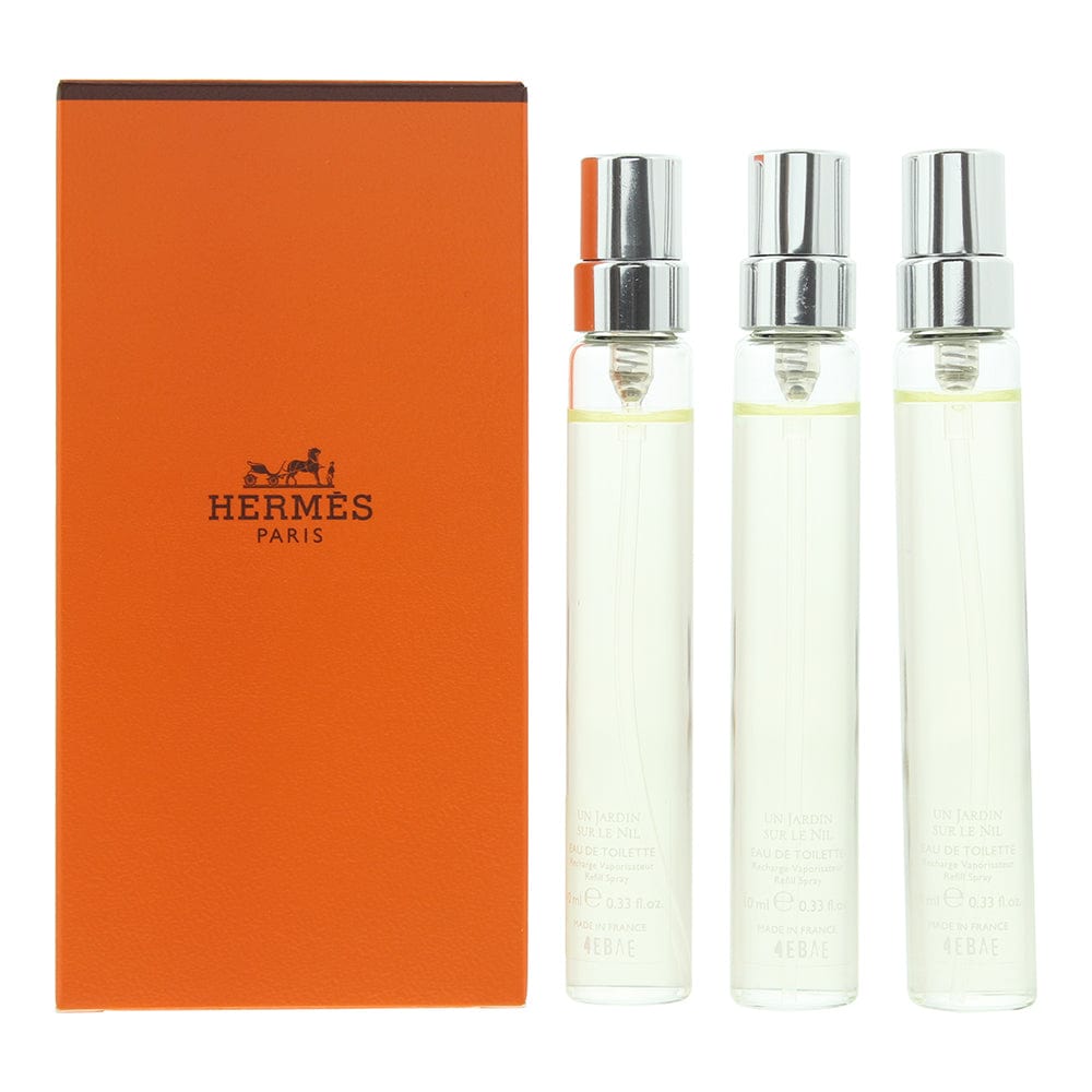 Hermès Un Jardin Sur Le Nil Refill 3 Piece Gift Set: Eau de Toilette 3 x 10ml - Welzo