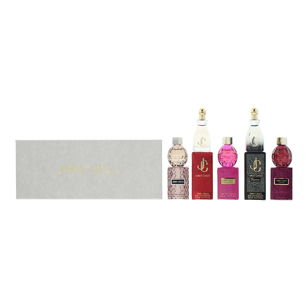 Jimmy Choo Mini 5 Piece Gift Set: Eau de Parfum 5 x 4.5ml - Welzo