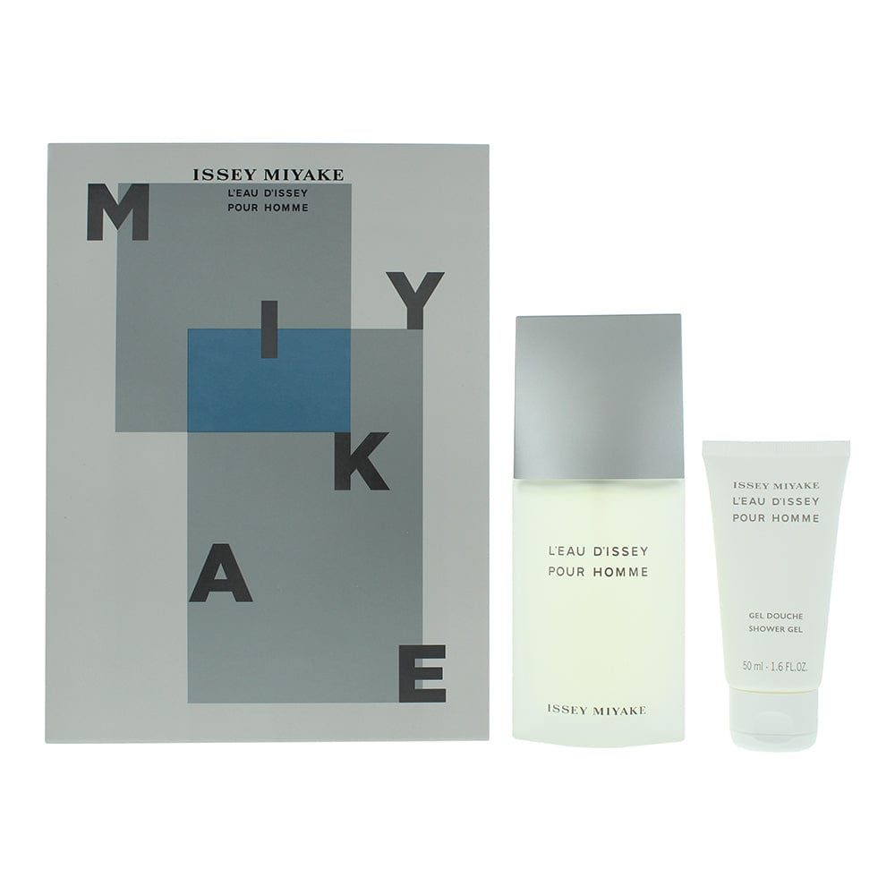 Issey Miyake L'eau D'issey Pour Homme 2 Piece Gift Set: Eau de Toilette 75ml - Shower Gel 50ml - Welzo