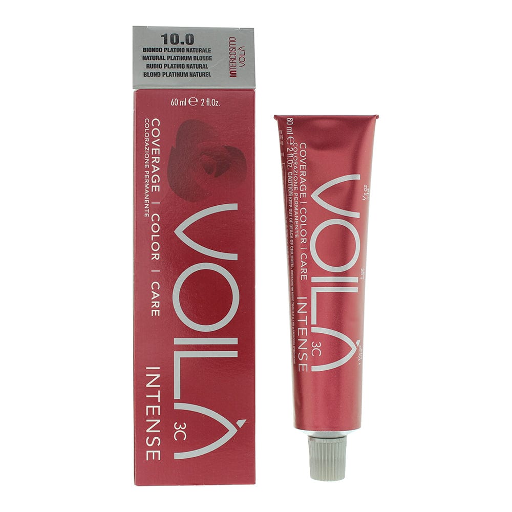 Intercosmo Voilà 3C Intense 10.0 Natural Platinum Blonde Hair Colour 60ml - Welzo