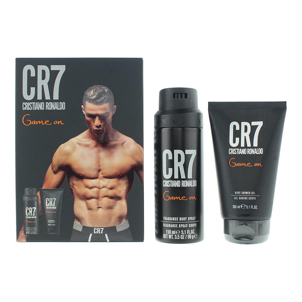 Cristiano Ronaldo Cr7 Game On 2 Piece Gift Set: Shower Gel 150ml - Body Spray 150ml - Welzo