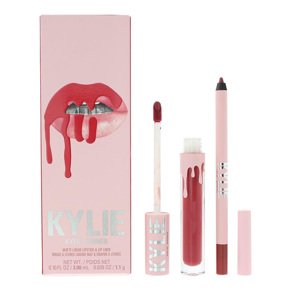 Kylie By Kylie Jenner Matte Lip Kit 401 Victoria 2 Piece Gift Set: Liquid Lipstick 3ml - Lip Liner 1.1g - Welzo