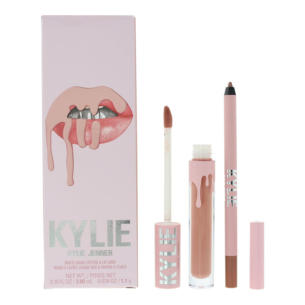 Kylie By Kylie Jenner Matte 700 Bare 2 Piece Gift Set: Liquid Lipstick 3ml - Lip Liner 1.1g - Welzo