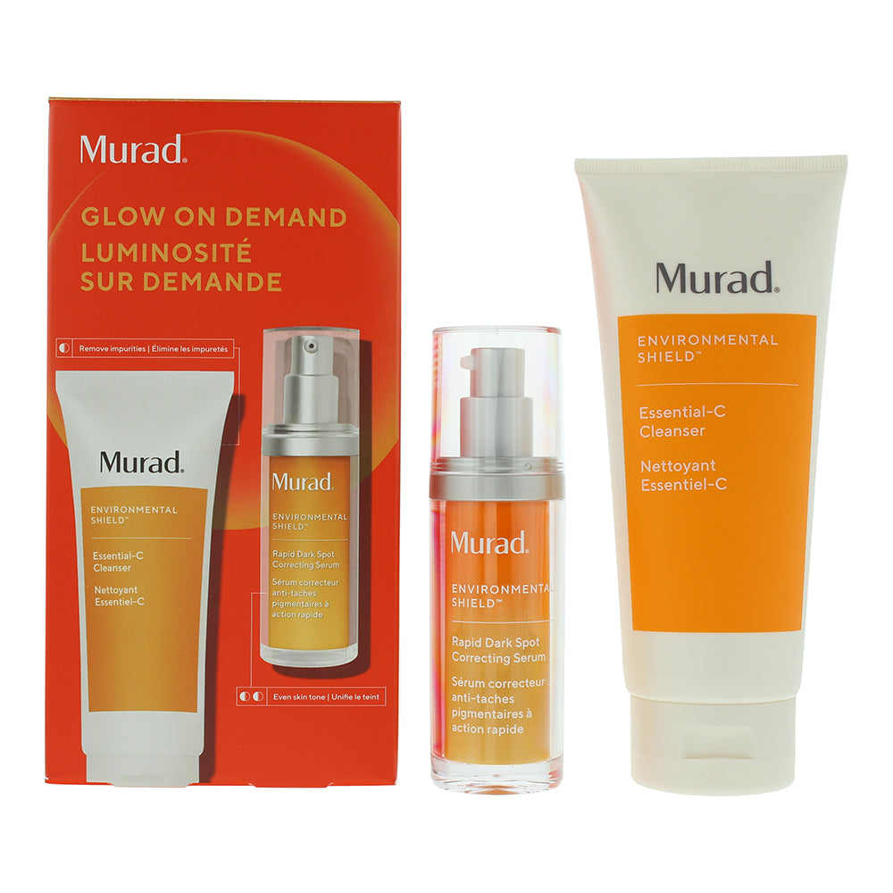 Murad Glow On Demand 2 Piece Gift Set: Cleanser 200ml - Serum 30ml - Welzo