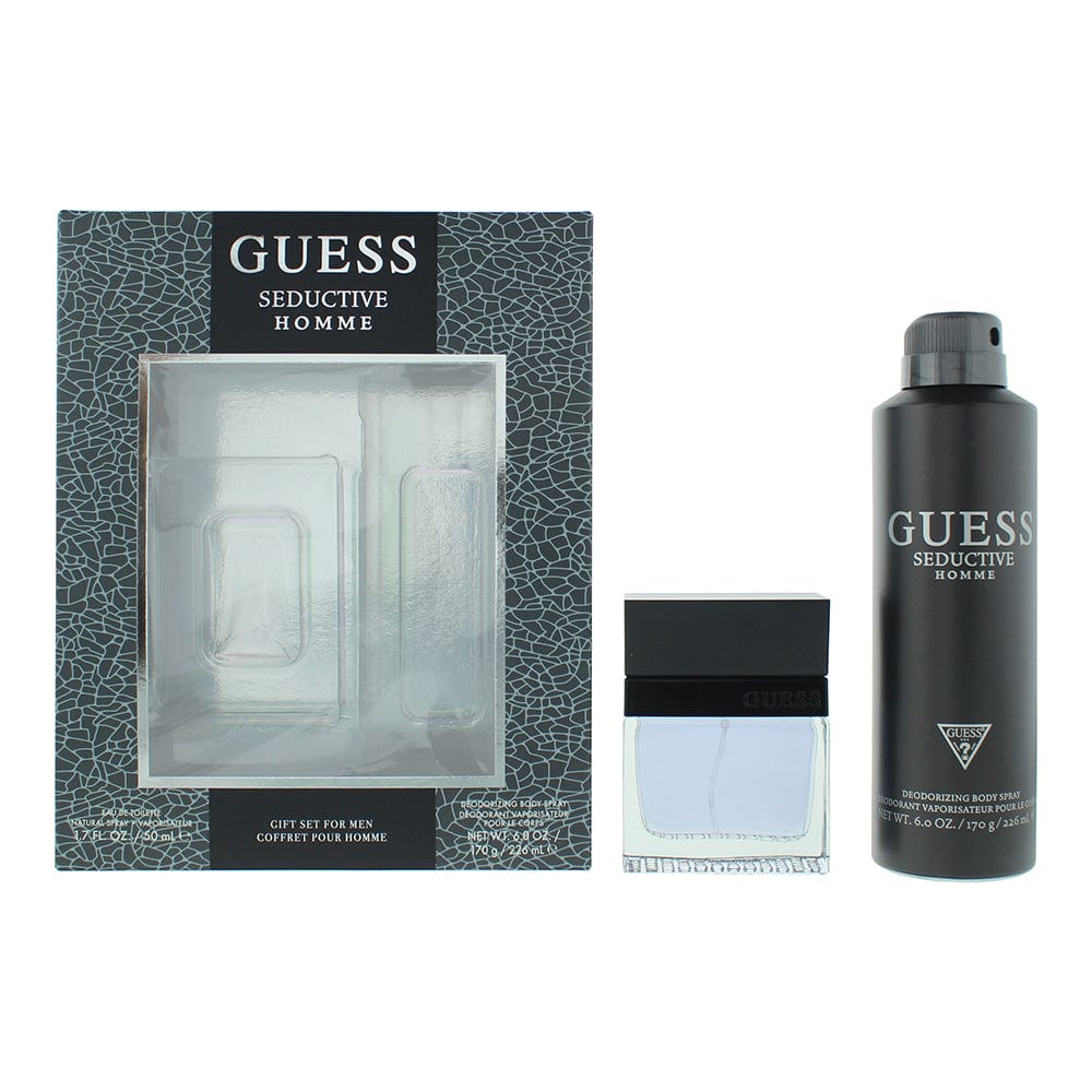 Guess Seductive Homme 2 Piece Gift Set: Eau de Toilette 50ml - Body Spray 226ml - Welzo