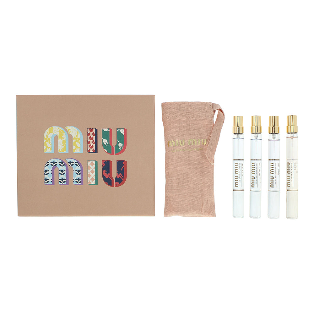 Miu Miu Les Eaux À La Mode 4 Piece Gift Set: Eau de Toilette 4 x 10ml - Welzo