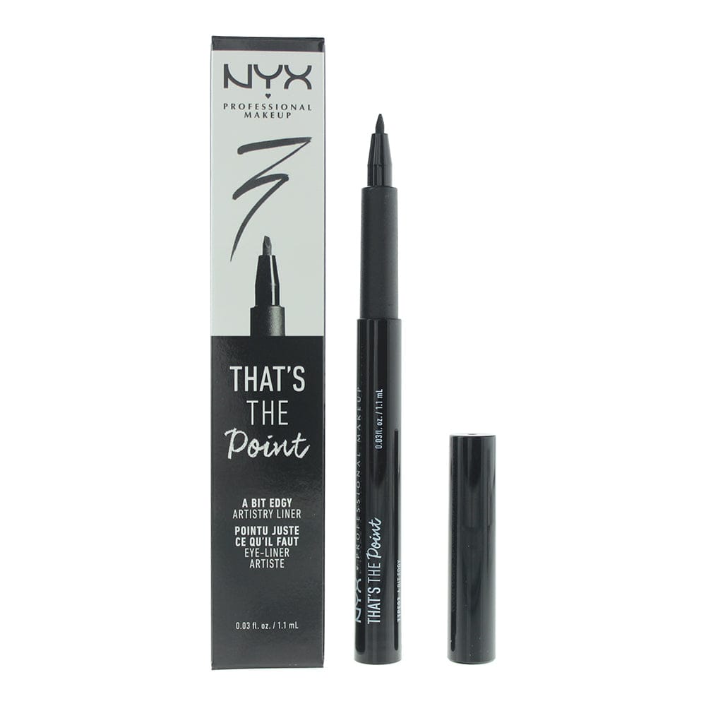 NYX Nyx Professional Makeup That's The Point A Bit Edgy Black Liquid Eyeliner 1.1ml - Welzo