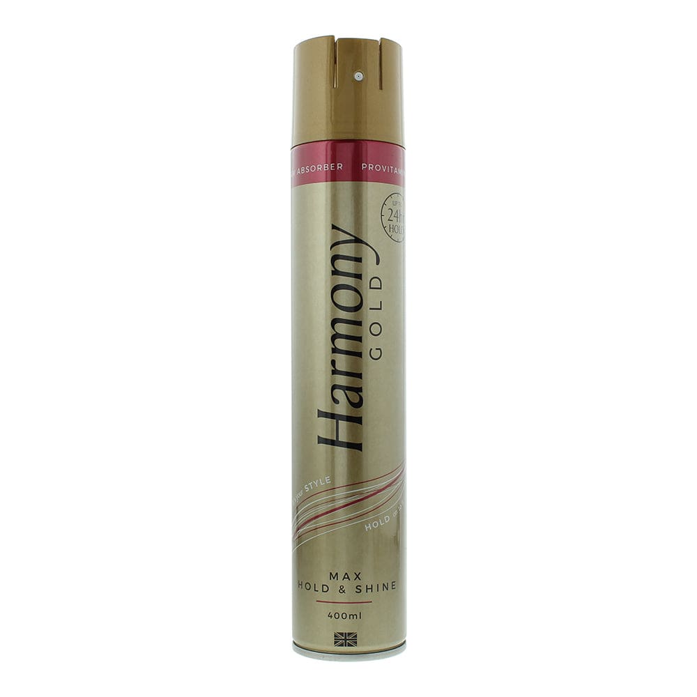 Harmony Gold Max Hold & Shine Hair Spray 400ml - Welzo