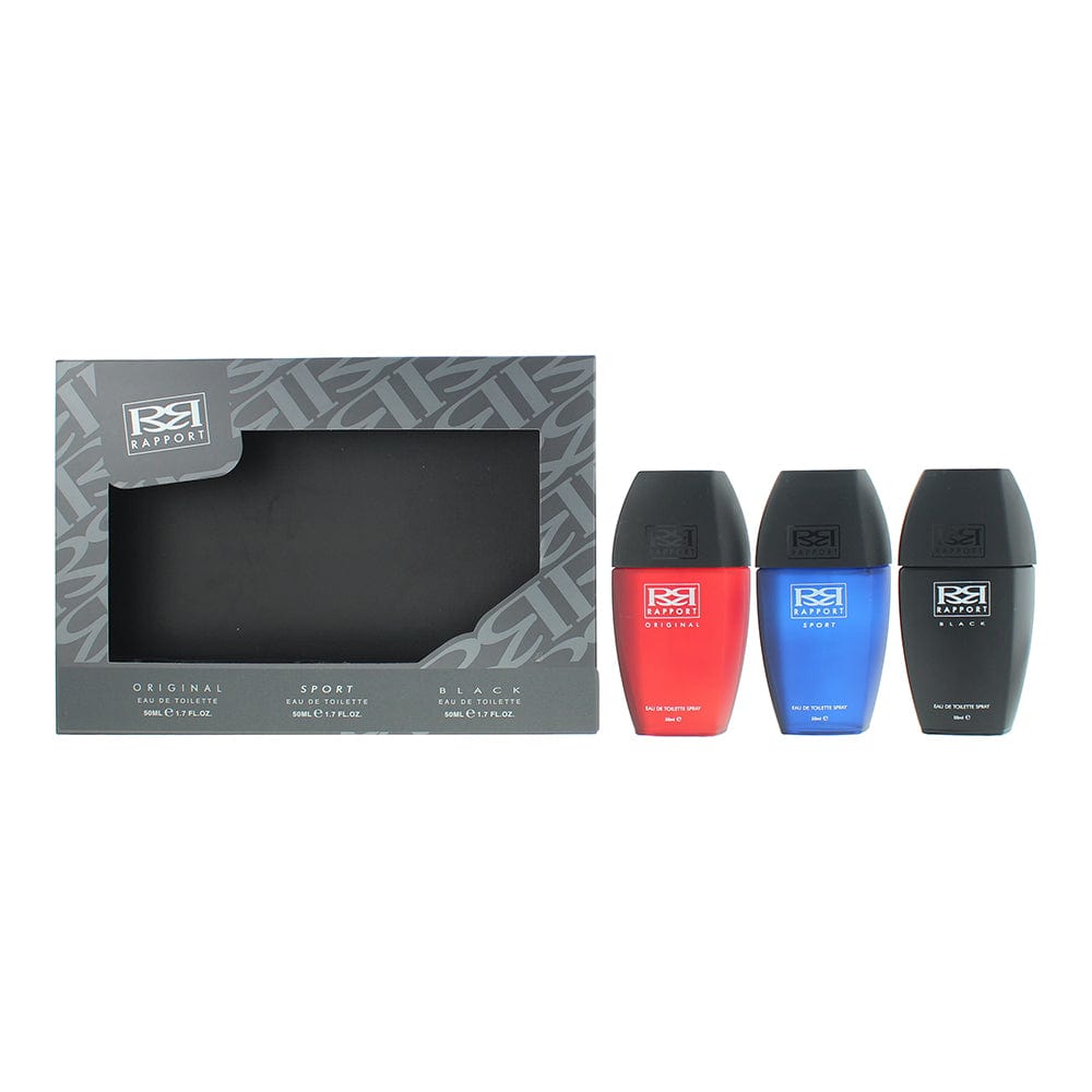 Rapport 3 Piece Gift Set: Eau de Toilette 3 x 50ml - Welzo