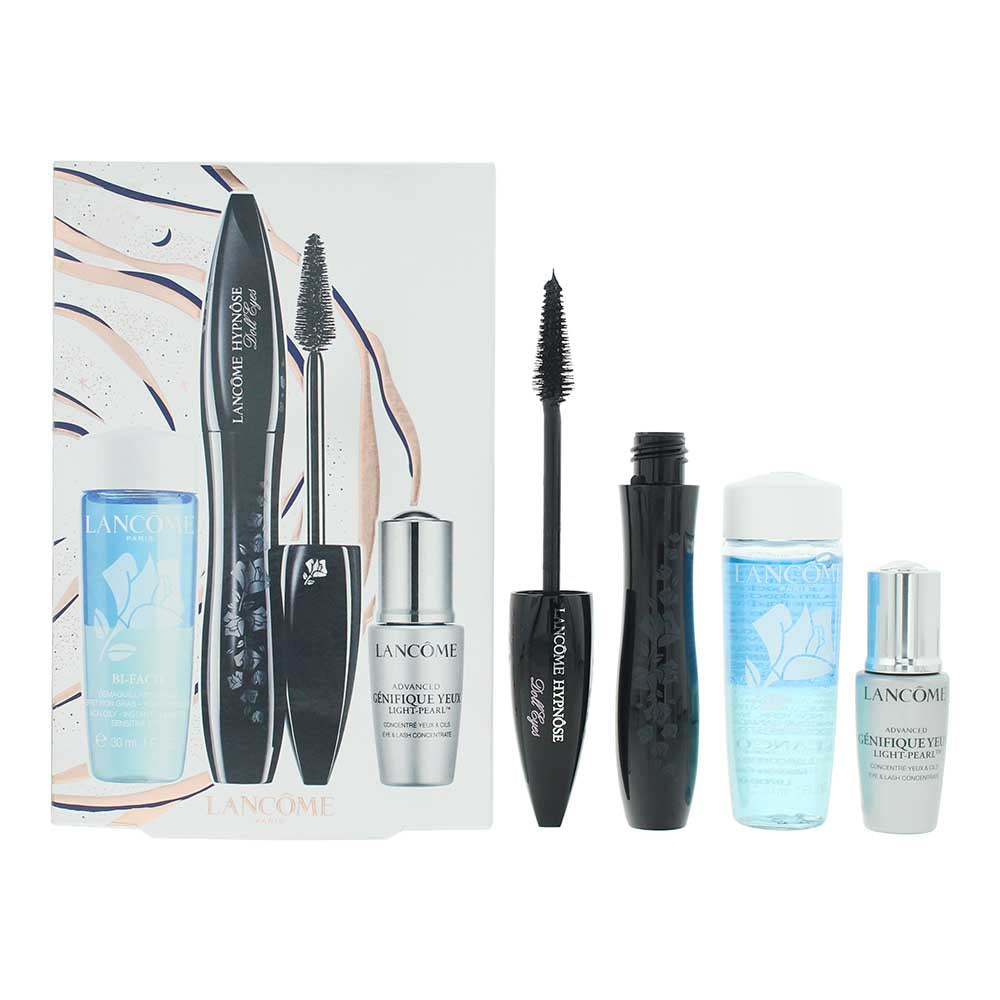 Lanceme Hypnese Doll Eyes 3 Piece Gift Set: Mascara 6.5ml - Eye Serum 15ml - Make-Up Remover 30ml - Welzo