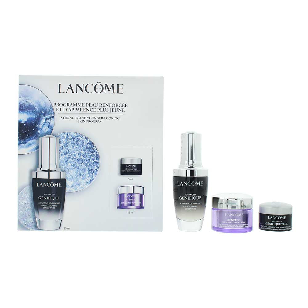 Lancôme Advanced Génifique 3 Piece Gift Set: Serum 30ml - Eye Cream 5ml - Cream 15ml - Welzo
