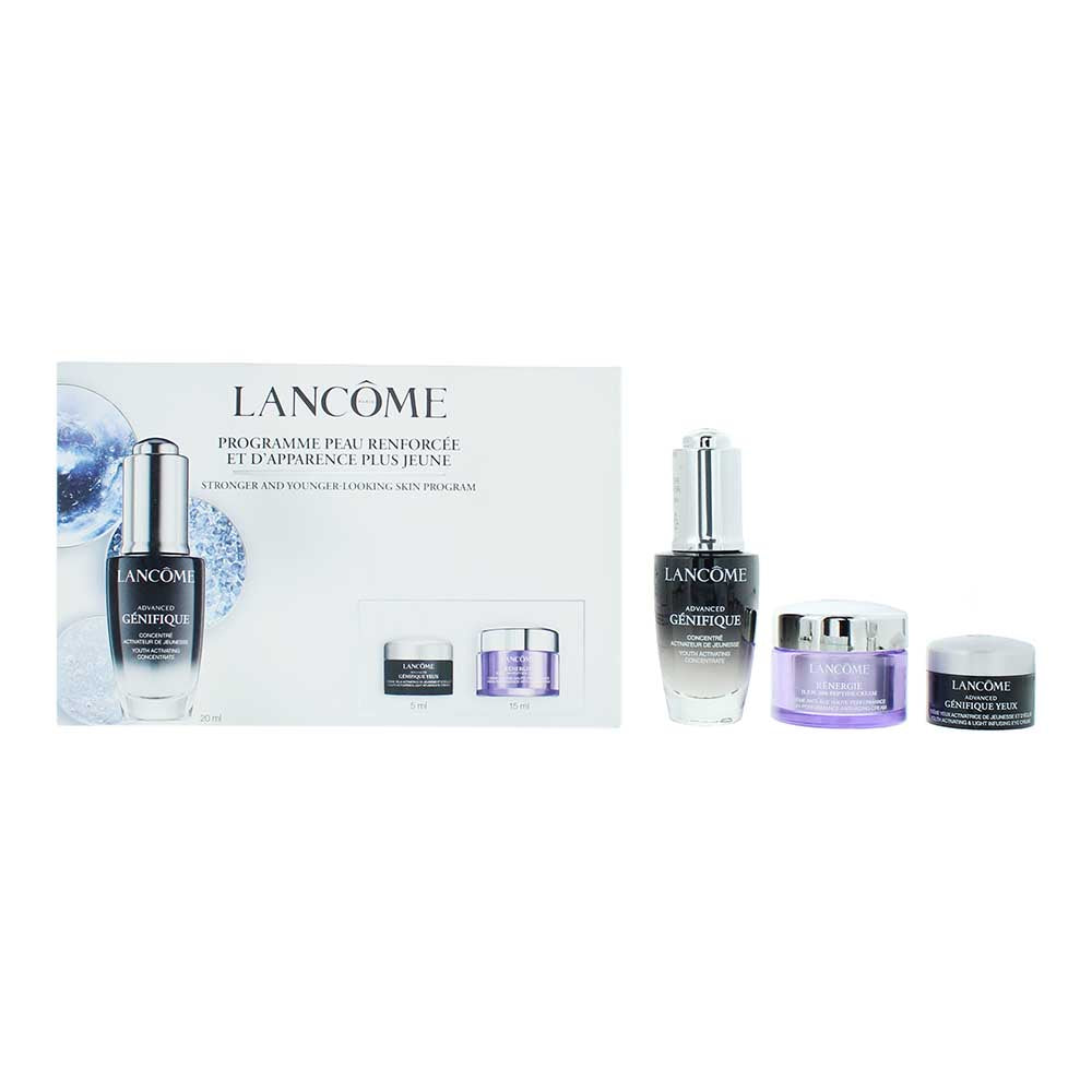 Lancôme Advanced Génifique 3 Piece Gift Set: Serum 20ml - Eye Cream 5ml - Cream 15ml - Welzo