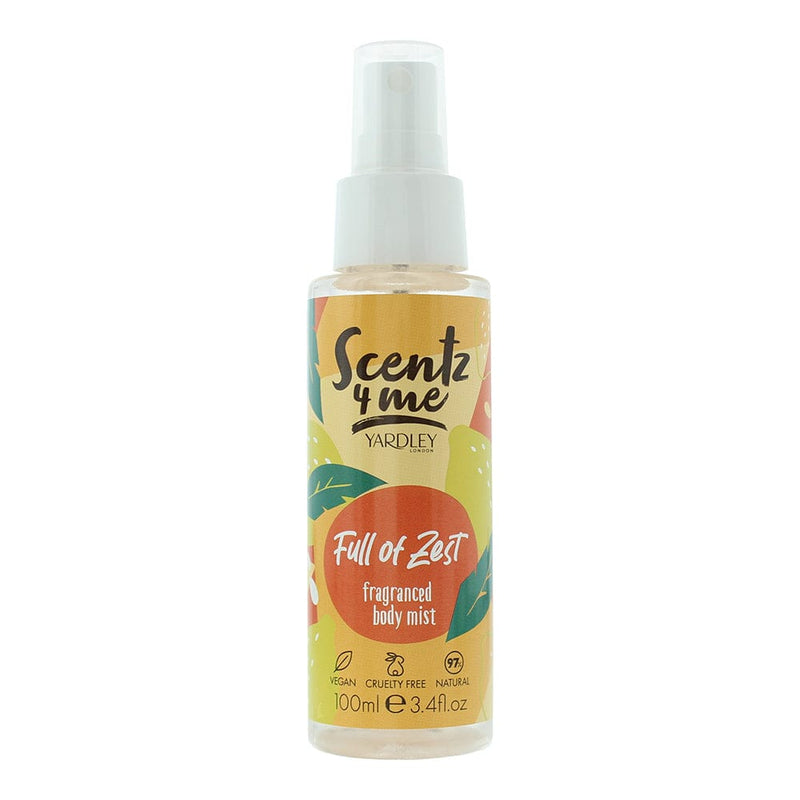 Yardley Flavourz 4 Me Full Of Zest Fragranced Body Mist 100ml - Welzo