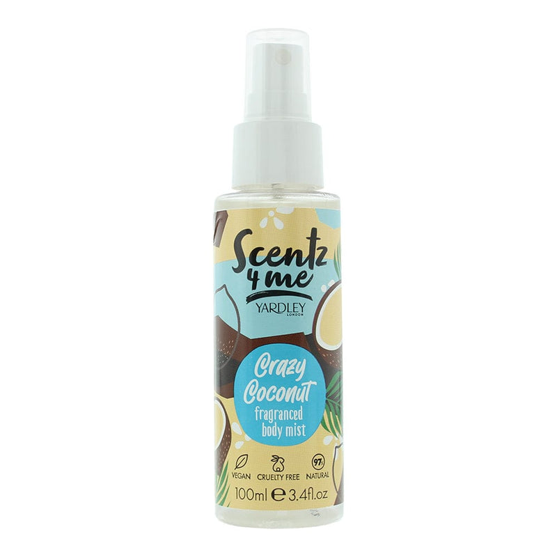 Yardley Flavourz 4 Me Crazy Coconut Fragranced Body Mist 100ml - Welzo