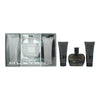 Mustang Black 3 Piece Gift Set: Eau de Toilette 100ml - Aftershave Balm 100ml - Hair & Body Wash 100ml - Welzo