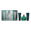 Mustang Green 3 Piece Gift Set: Eau de Toilette 100ml - Aftershave Balm 100ml - Hair & Body Wash 100ml - Welzo