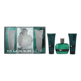 Mustang Green 3 Piece Gift Set: Eau de Toilette 100ml - Aftershave Balm 100ml - Hair & Body Wash 100ml - Welzo
