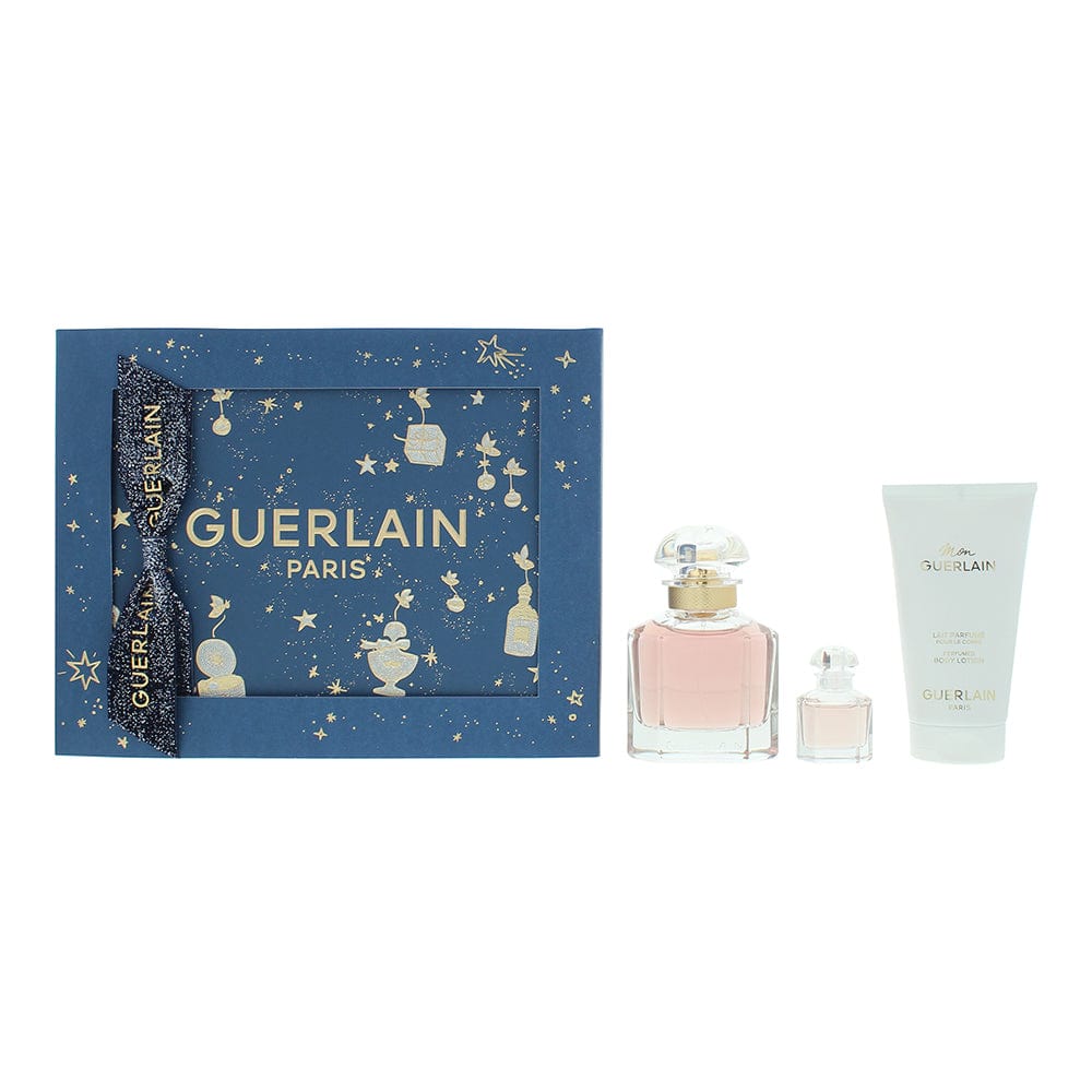 Guerlain Mon Guerlain 3 Piece Gift Set: Eau de Parfum 50ml Eau de Parfum 5ml - Body Lotion 50ml - Welzo