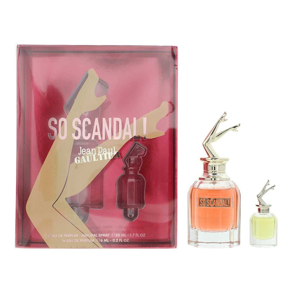 Jean Paul Gaultier So Scandal 2 Piece Gift Set: Eau de Parfum 50ml - Eau de Parfum 6ml - Welzo