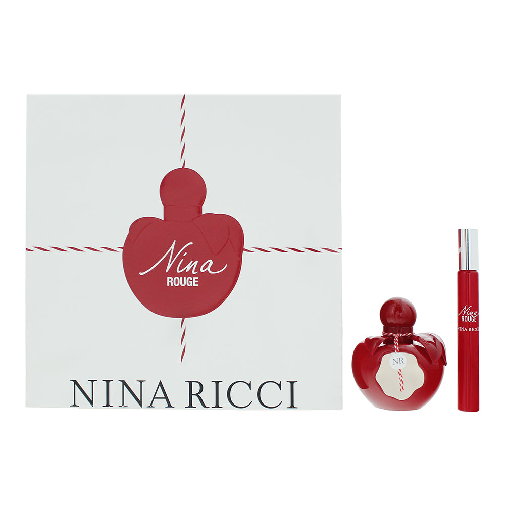 Nina Ricci Nina Rouge 2 Piece Gift Set: Eau de Toilette 50ml - Eau de Toilette 10ml - Welzo