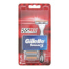 Gillette Sensor 3 Red Razor Handle + Blade Refills 6pcs - Welzo