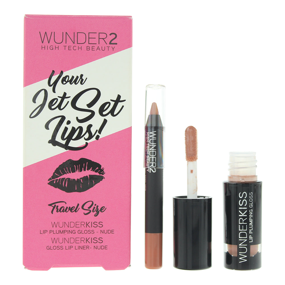 Wunder 2 Your Jet Set Lips! Duo Lipliner 0.50g & Lip Gloss 1.25g - Welzo