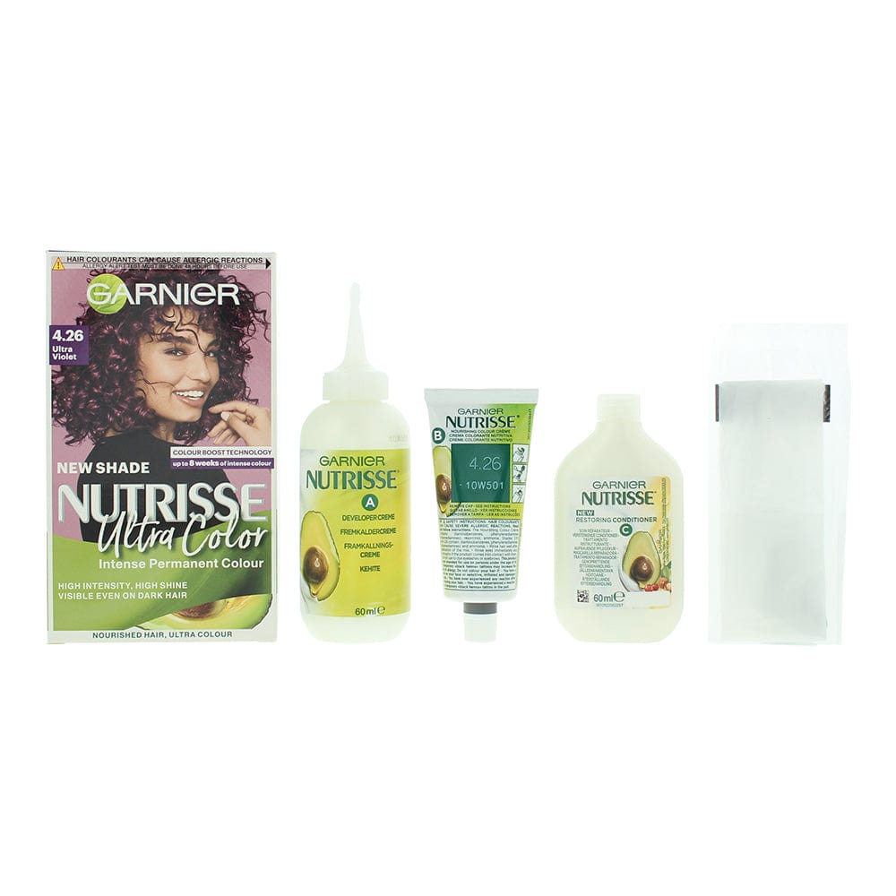 Garnier Nutrisse Ultra Color 4.26 Ultra Violet Hair Colour 160ml - Welzo