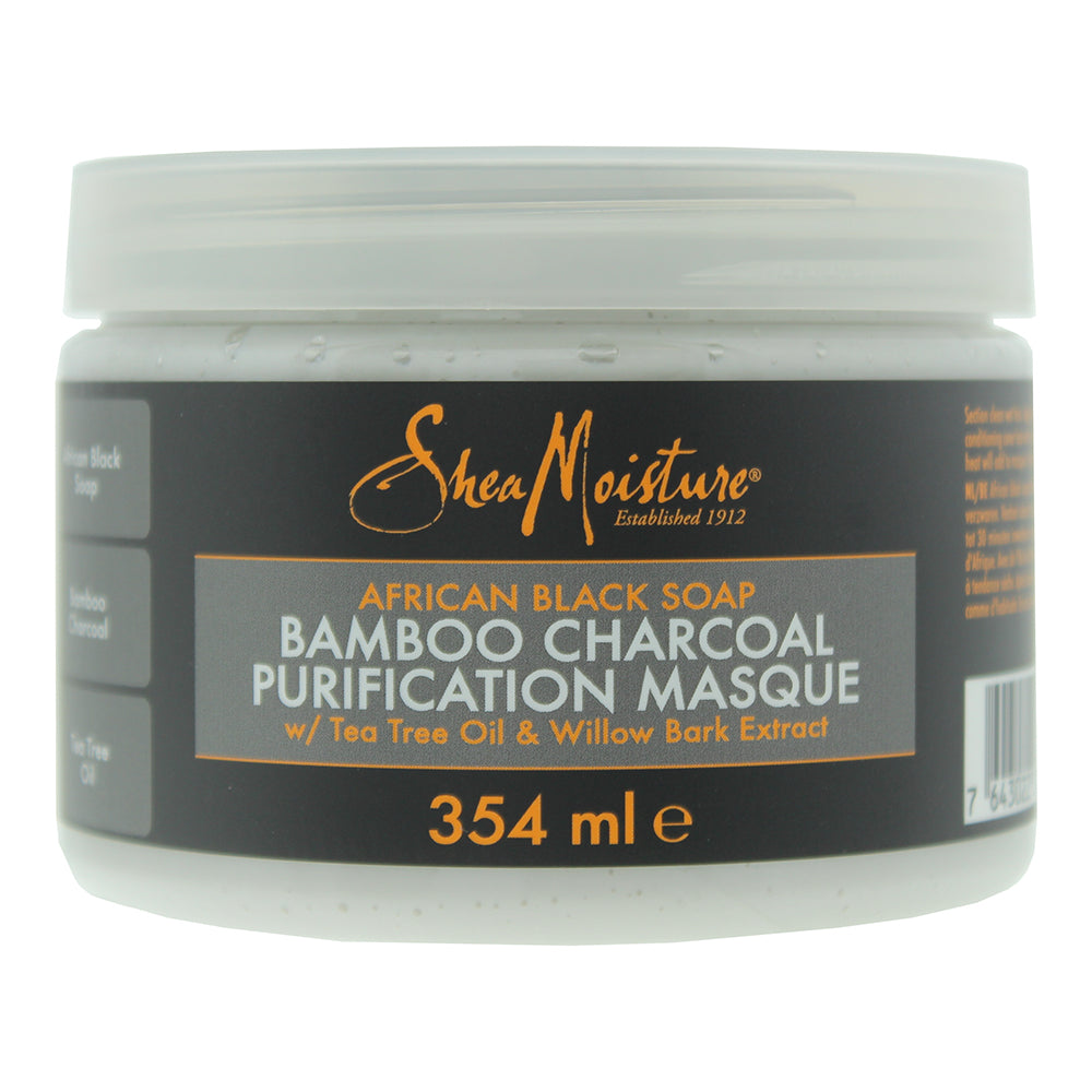 Shea Moisture Bamboo Charcoal Purification Hair Mask 354ml - Welzo