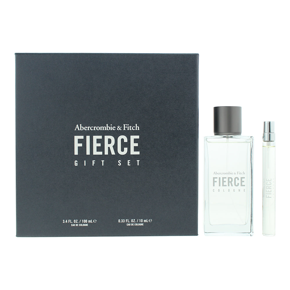 Abercrombie & Fitch Fierce 2 Piece Gift Set: Eau de Cologne 100ml - Eau de Cologne 10ml - Welzo