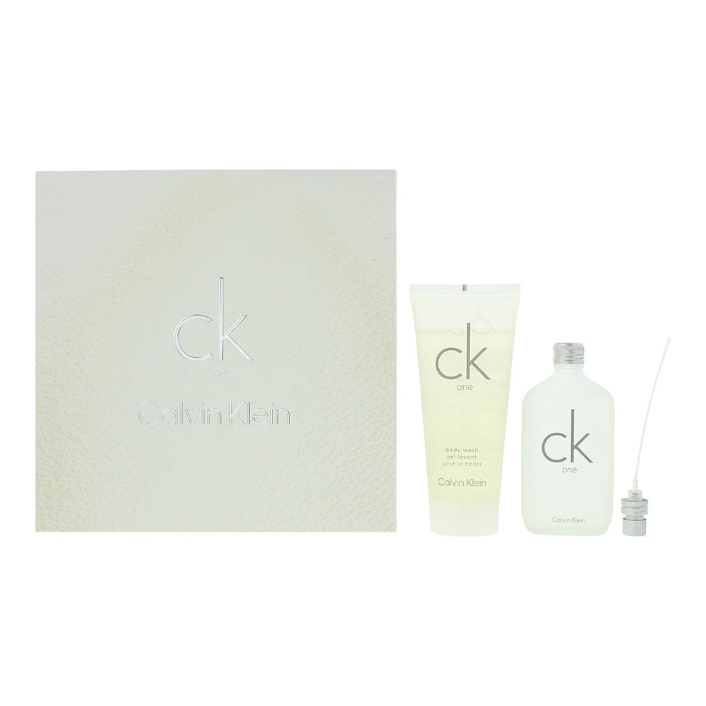 Calvin Klein Ck One 2 Piece Gift Set: Eau de Toilette 50ml - Shower Gel 100ml - Welzo