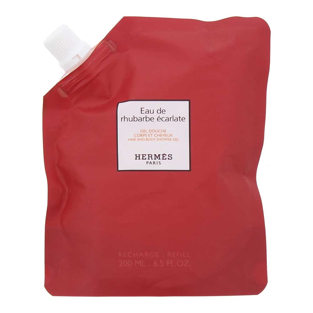 Hermès Eau De Rhubarbe Écarlate Refill Hair And Body Shower Gel 200ml - Welzo