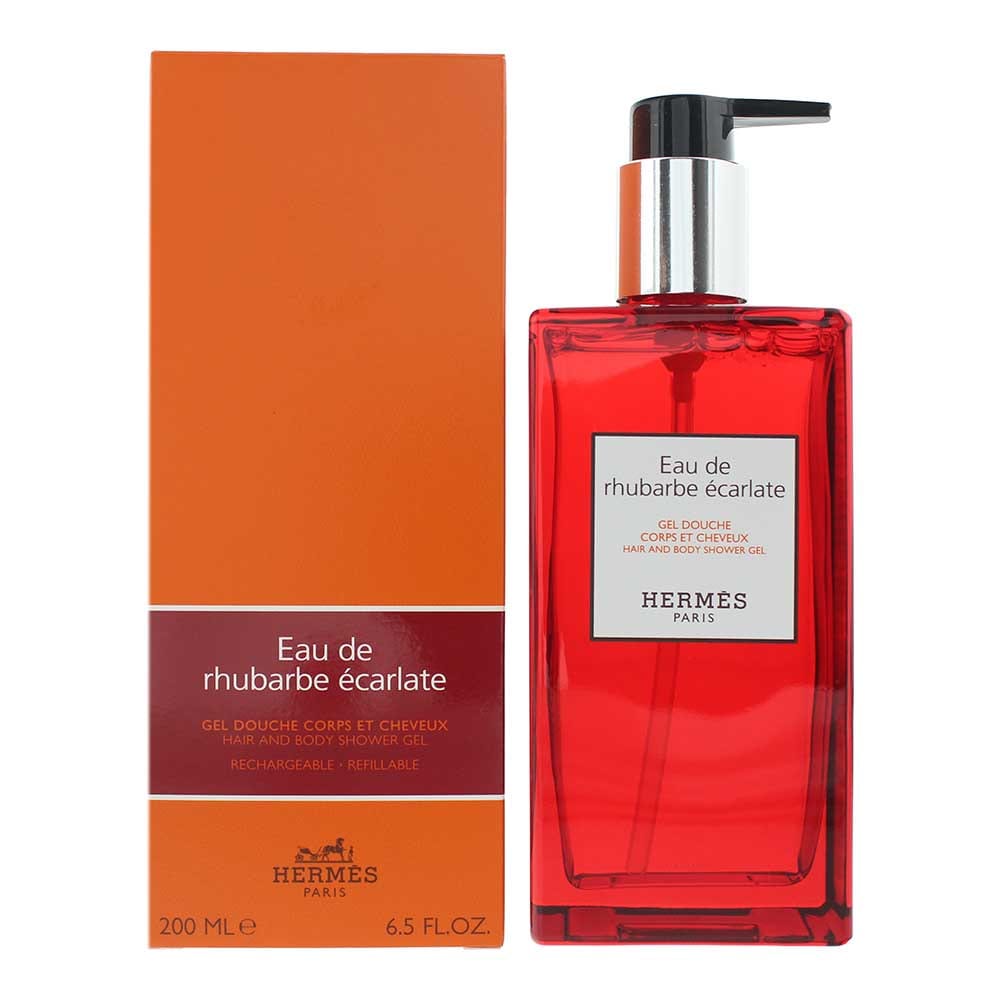Hermès Eau De Rhubarbe Écarlate Hair And Body Shower Gel 200ml - Welzo