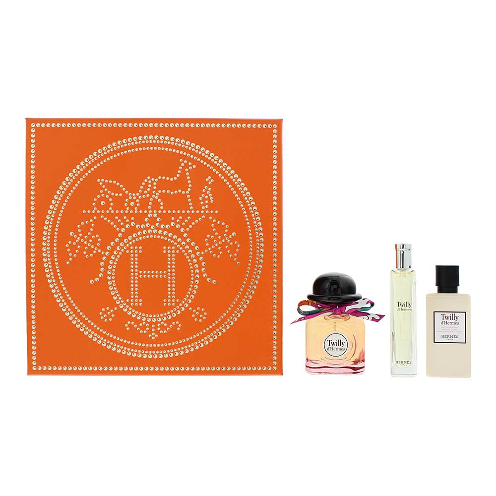 Hermès Twilly D'hermès 3 Piece Gift Set: Eau de Parfum 50ml - Eau de Parfum 15ml - Body Lotion 40ml - Welzo