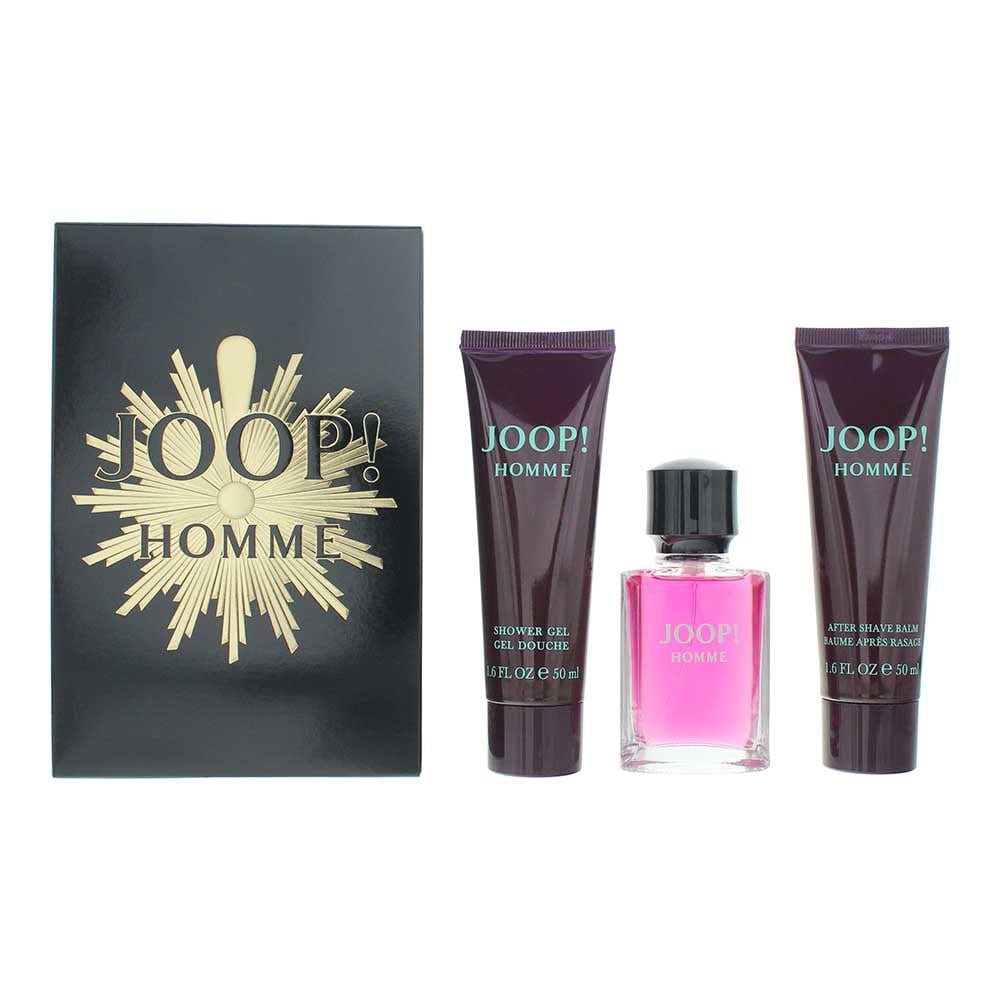 Joop! Homme 3 Piece Gift Set: Eau de Toilette 30ml - Aftershave Balm 50ml - Shower Gel 50ml - Welzo