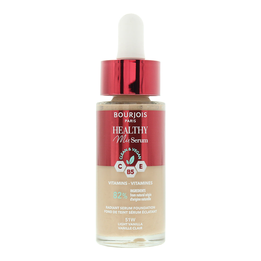 Bourjois Healthy Mix Serum 51W Light Vanilla Foundation 30ml - Welzo