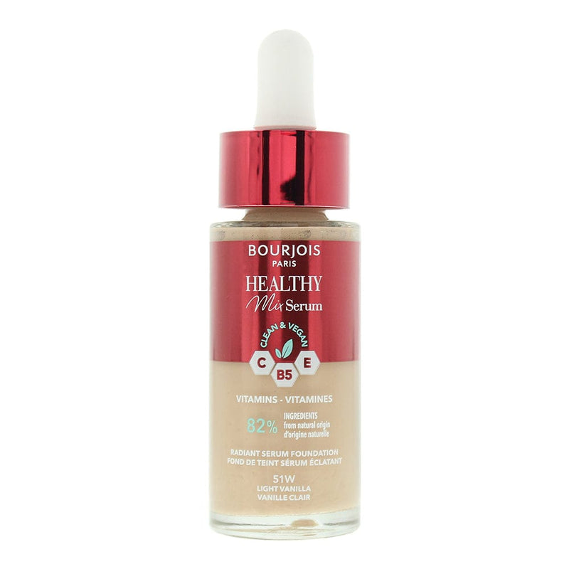 Bourjois Healthy Mix Serum 51W Light Vanilla Foundation 30ml - Welzo