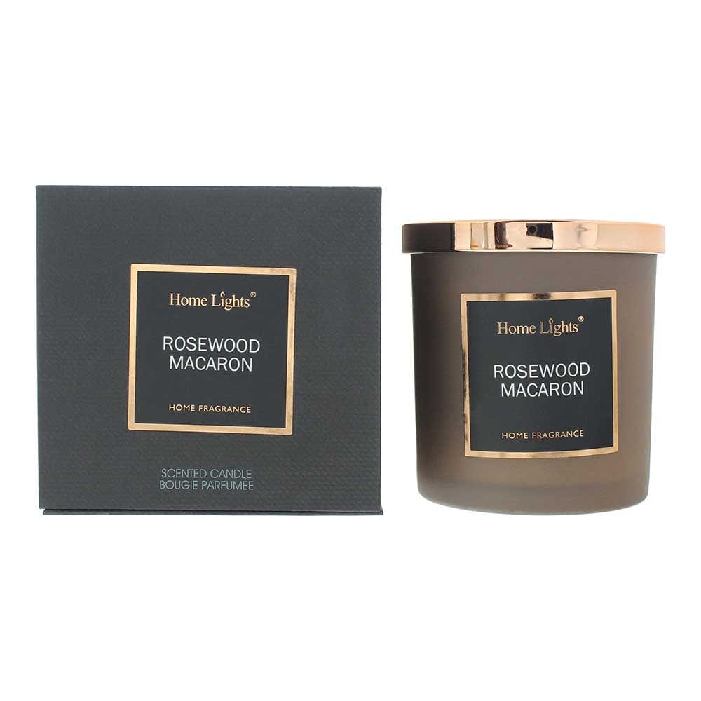 Home Lights Rosewood & Macaron Candle 215g - Welzo