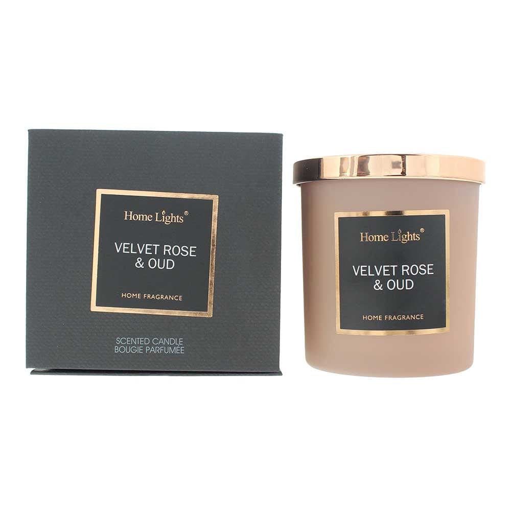 Home Lights Velvet Rose & Oud Candle 215g - Welzo