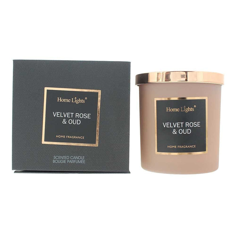 Home Lights Velvet Rose & Oud Candle 215g - Welzo